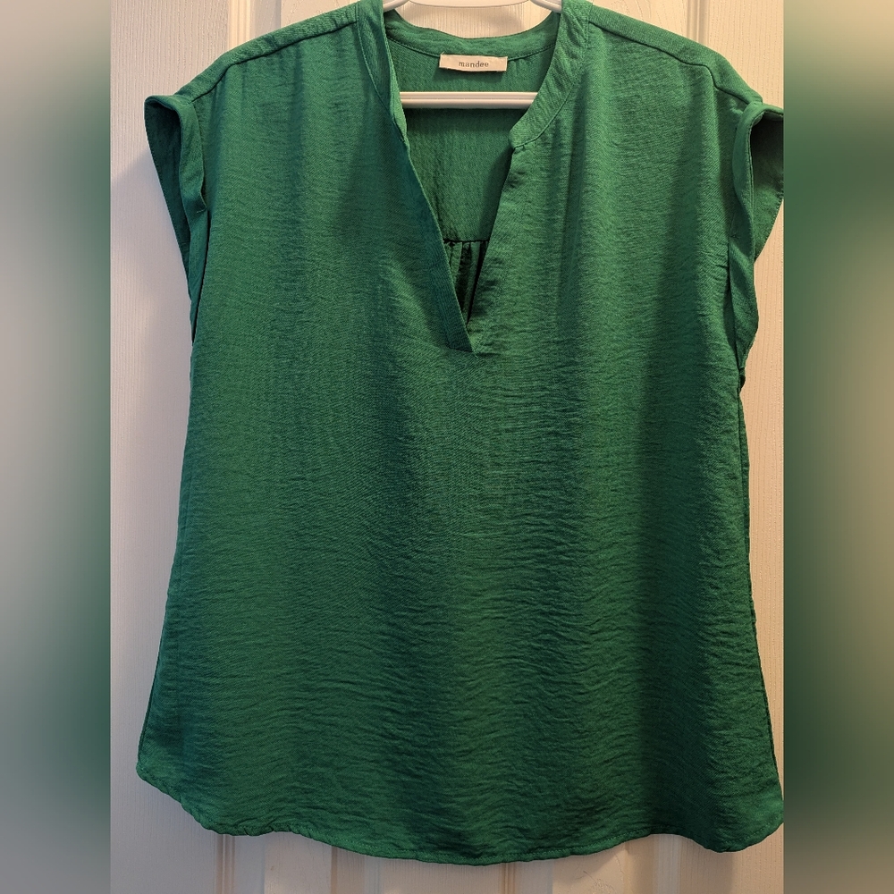 Elegant Green Women's Top